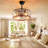 Zhayden 18“ Remote Control 3-Speed Ceiling Fan Light with Timer Function