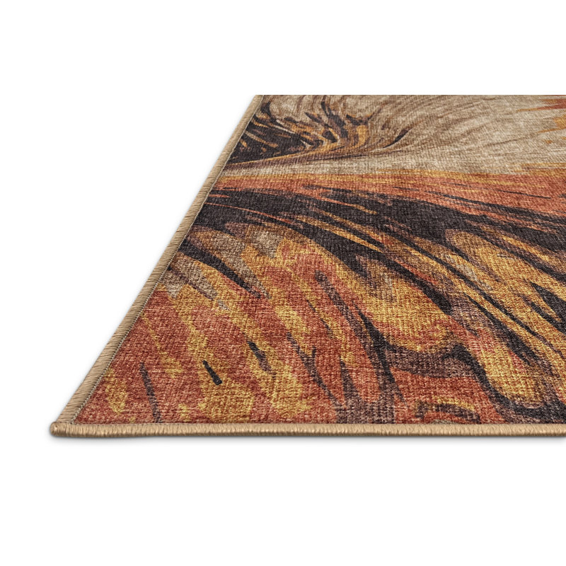 Chenille Abstract Indoor Rug, Rectangle 4' x 6'