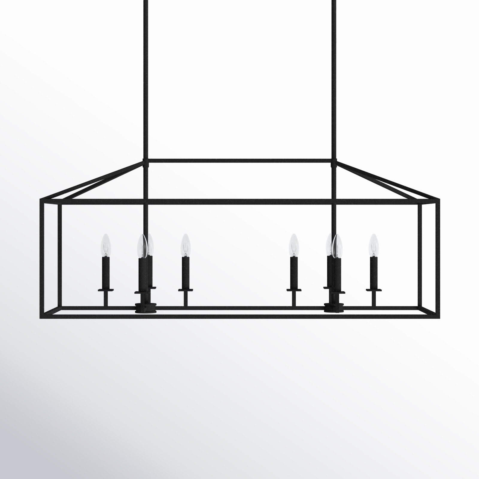 Ellis 8-Light Chandelier, No, Midnight Black