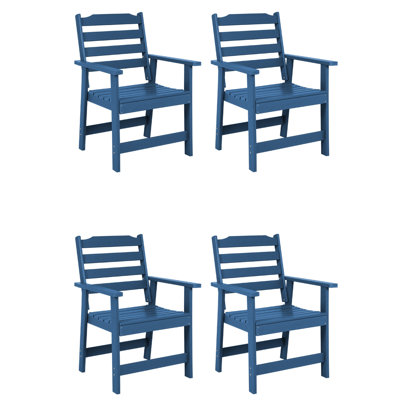 Ensemble de chaises de patio en PEHD 4 pièces