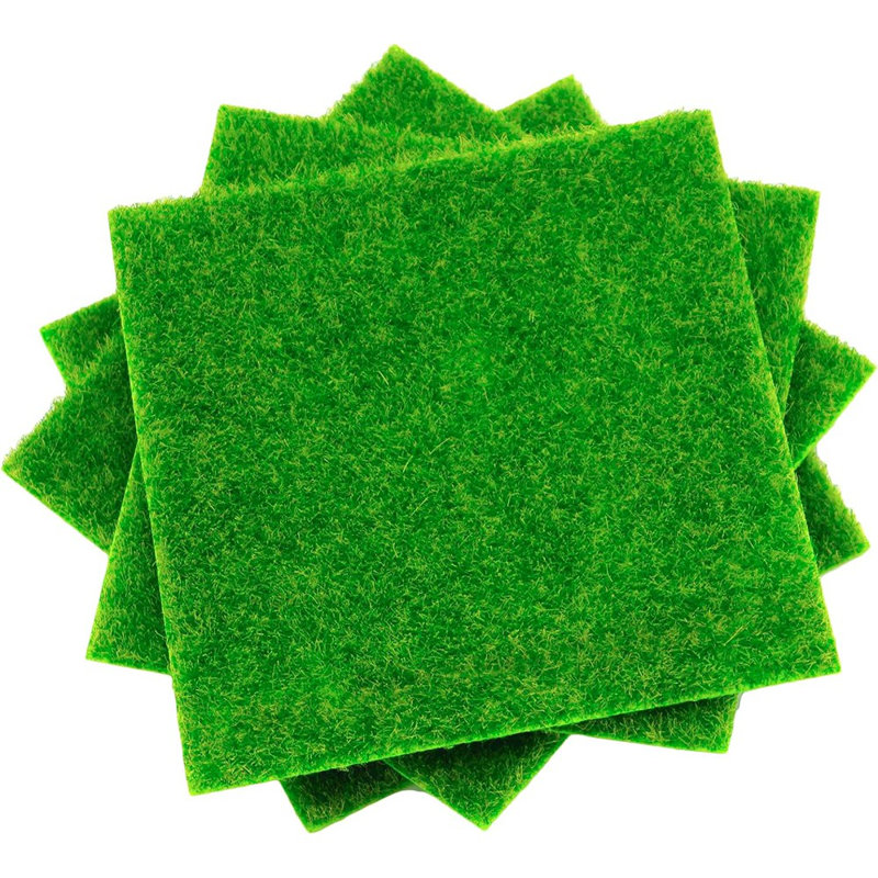 4 pièces gazon artificiel artificiel vert gazon artificiel