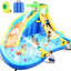 8 In 1 Blow Up Crocodile Spray Slide Water Bounce House