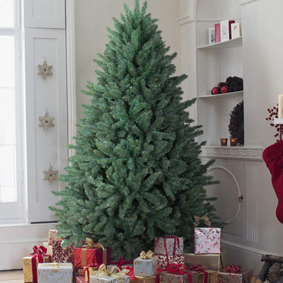  Arbre de Noël artificiel à charnière 9 pi avec 9 46 po d'épaisseur