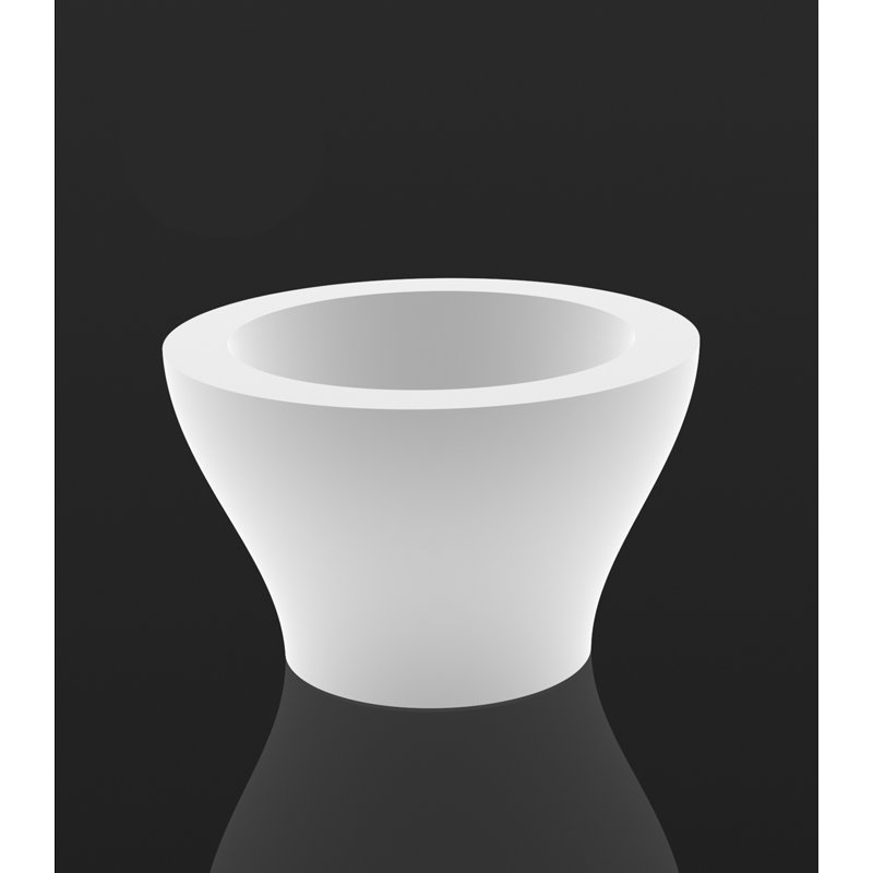 Pot à fleurs en résine Centro, H 19,75 po x l 31,5 po x P 31,5 po