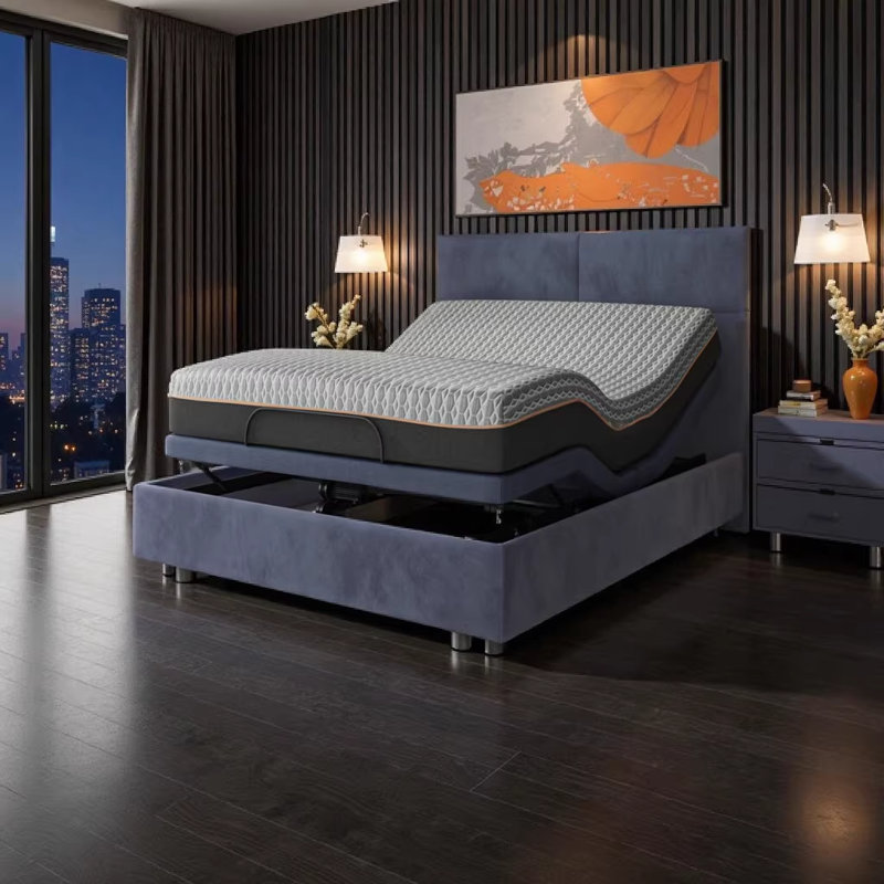 Matelas simple hybride 12 po Copper Lux avec mousse à mémoire de forme infusée de cuivre et système de ressorts pour un confort rafraîchissant et un sommeil réparateur
