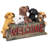 Puppy Parade Fun Welcome Sign Statue
