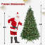 Arbre de Noël intelligent avec lumières à DEL RVB contrôlées par WiFi, fonctions d'éclairage multiples, synchro musicale, structure à charnières et support en métal stable pour les décorations des Fêtes-776348565
