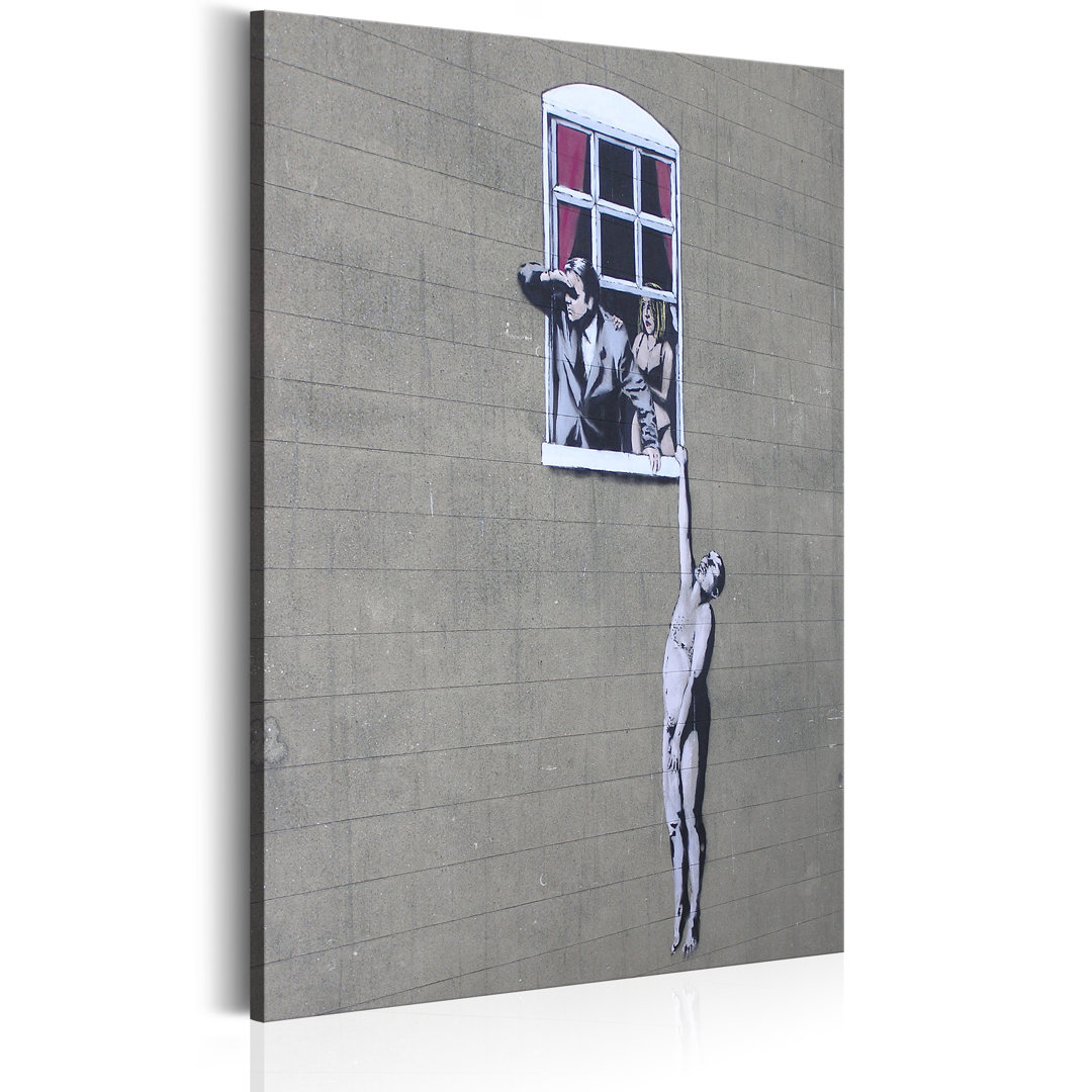 Leinwandbild - Well Hung Lover by Banksy