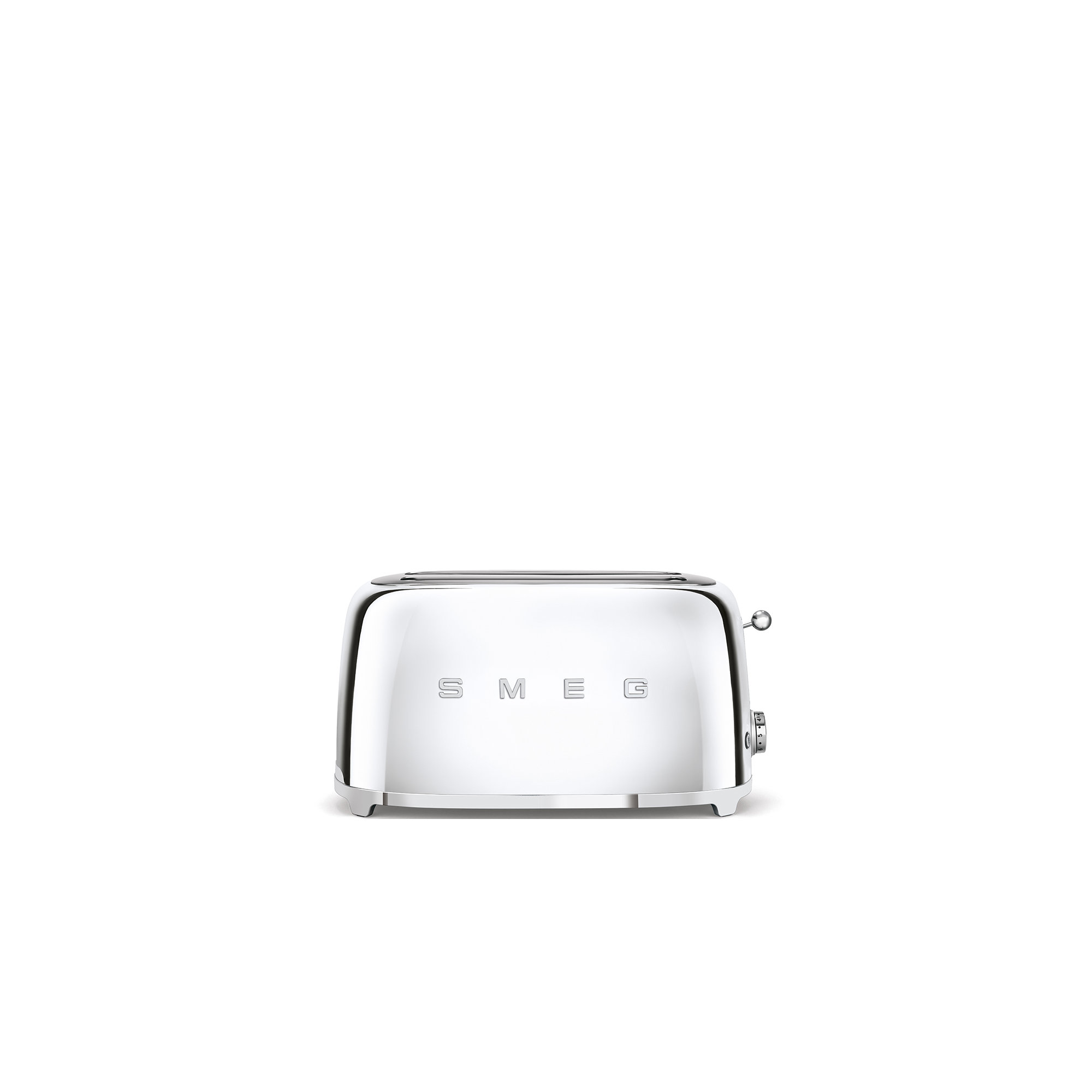 SMEG 50's Retro Style Aesthetic 4 Slice Toaster, Chrome