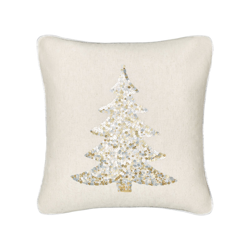 CLEYERA Beige Square Cushion