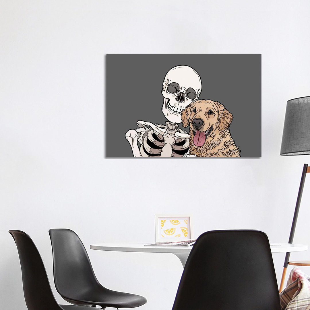 Retriever Friend von Tiina Menzel - Galerie-verpackte Leinwand Giclée auf Leinwand