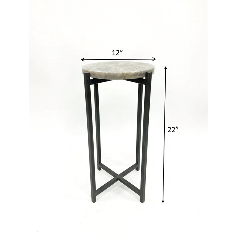 Table d'appoint en agate Marlow