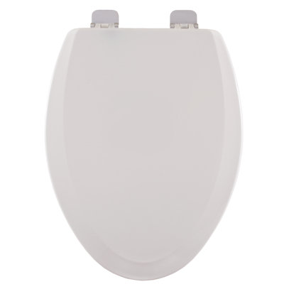 Siège de toilette allongé en bois