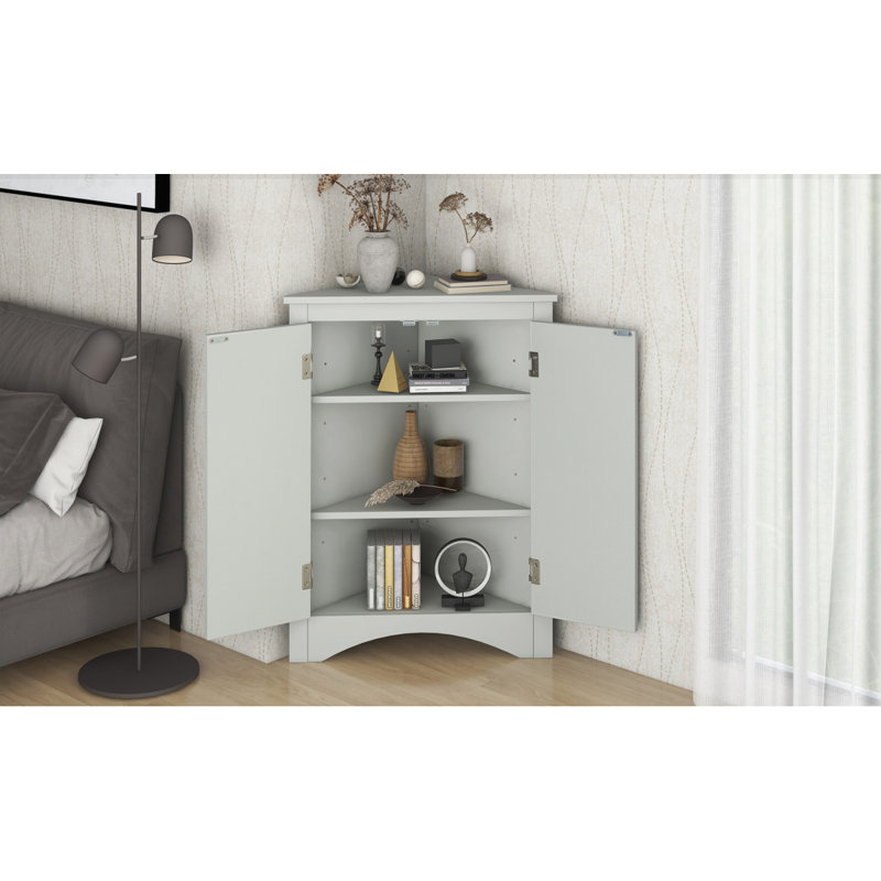 Modern Dontrel Freestanding Bathroom Cabinet, Gray