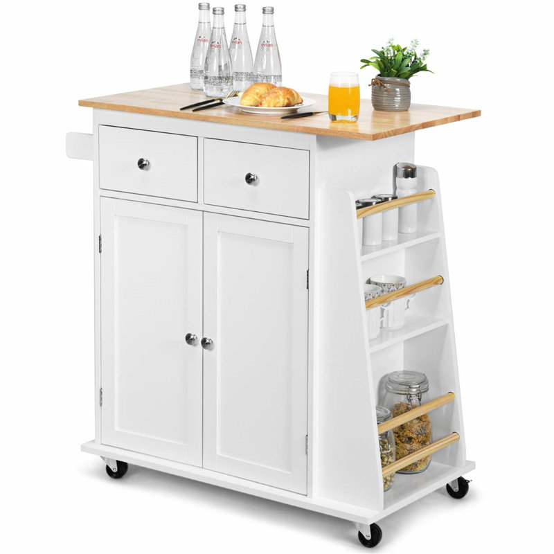 Dyako 36 " W Kitchen Island, White
