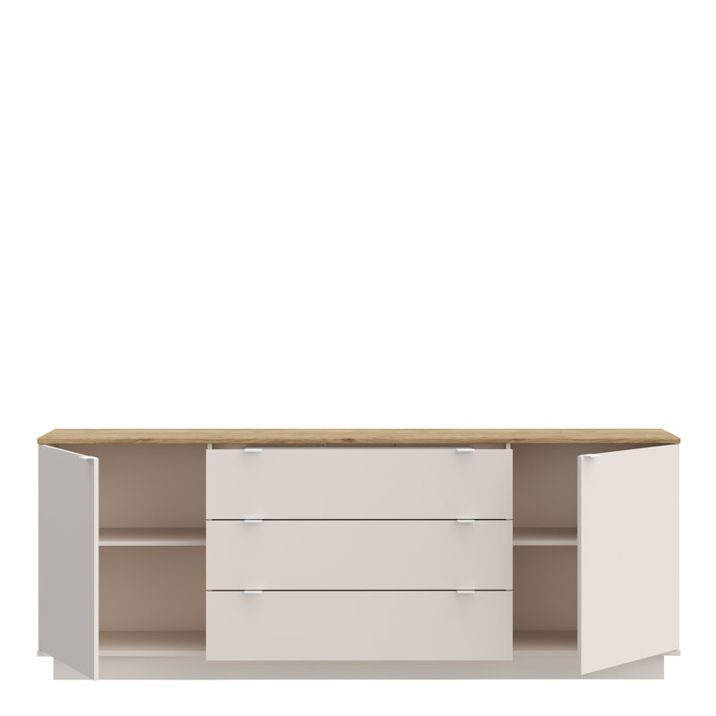 Ganymede 224.5cm Sideboard, Mauvella Oak/Sand