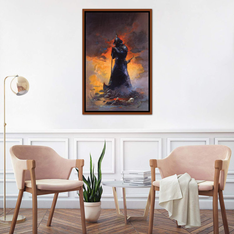 «Concessionnaire de la mort III», reproduction d'art, H 40 po x l 26 po x P 1,5 po, Cadre bois classique
