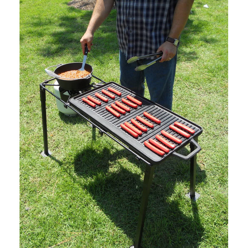 Gril / plaque chauffante réversible King Kooker, H 1,25 po x l 28 po x p 14 po