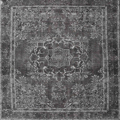 Tapis gris/bleu traditionnel Beaconsdale