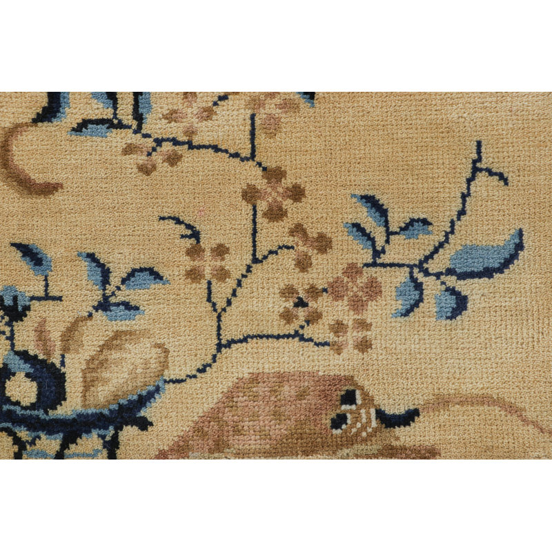 One-of-a-Kind 2'x4' Hand Knotted Area Rug
