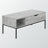 Gavin 1-Hinge Lift-Top & 1-Shelf Gray Rectangular Coffee Table, 17.72" H X 41.88" W X 19.79" D
