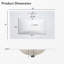 Meuble-lavabo de 30 po avec lavabo simple, lavabo sous le comptoir, armoire de rangement pour la salle de bain avec 2 portes et un tiroir, fermeture en douceur, rangement multifonctionnel