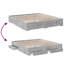 Vidaxl Bed Frame With Drawers Concrete Grey-533798020