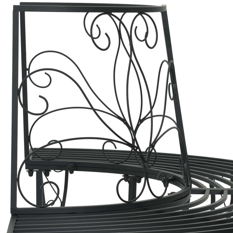 Outdoor Bench, Black