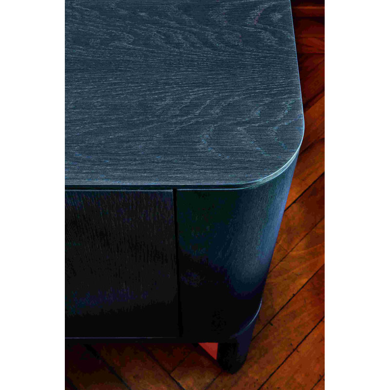 Acro-bat 94.5'' W Solid Wood Sideboard, Natural Oak/Rosewood