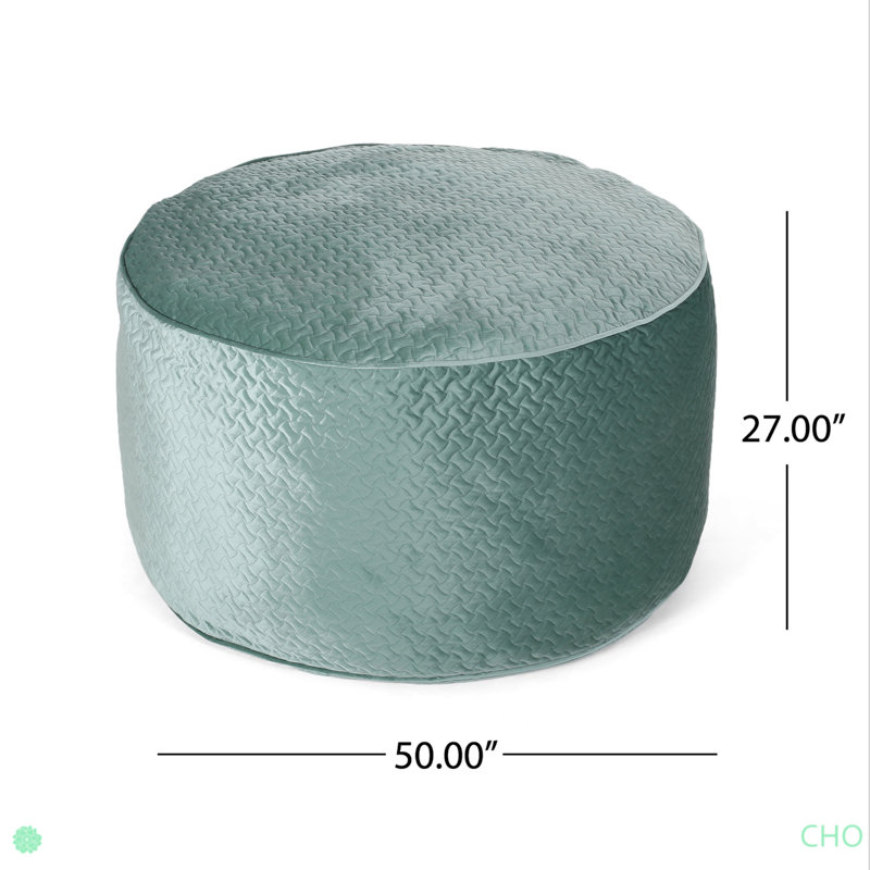 Borroco 4 Foot Short Cylindrical Bean Bag, Teal