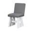 7 Collection de salle à manger en gris foncé + blanc, bois massif, fauteuil relaxant, collection de meubles, chaises pratiques-731605738-731605732-731605736