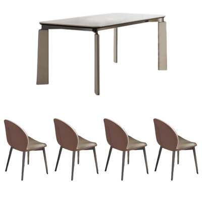 Modern simple and light luxury dining table