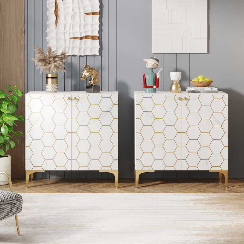 Buffet de 63 po Doukala, Blanc