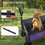 Chariot tout-en-un pliant avec roues larges convertibles avec ouverture latérale, laisse pour chien, siège et rangement, capacité de 220 lb - Mauve-125757419