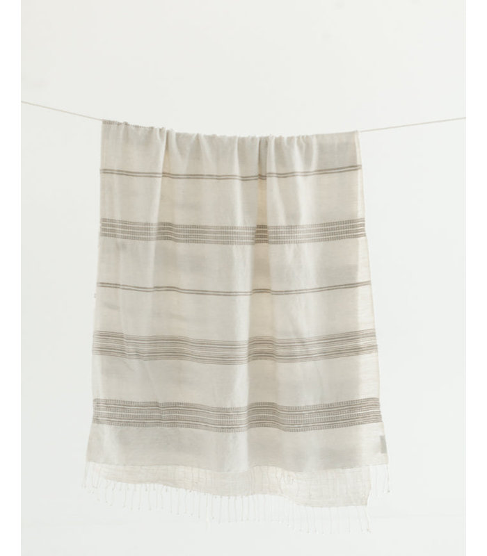 Aden Cotton Bath Towel, Beige