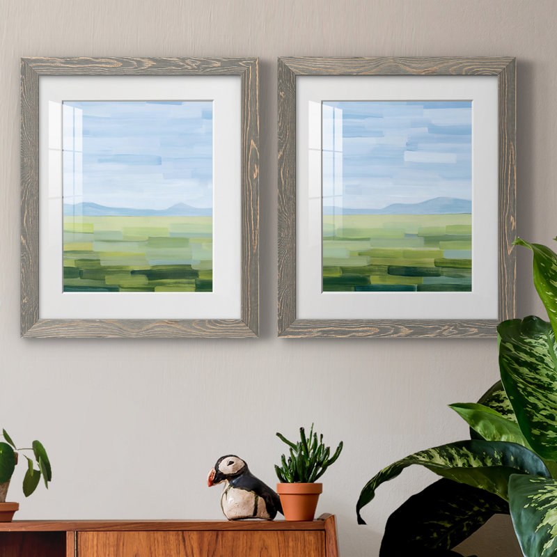 Impression encadrée Green County IPremium - prête à être accrochée, Papier encadré blanc, H 24 po x l 36 po x P 1,5 po, Blanc