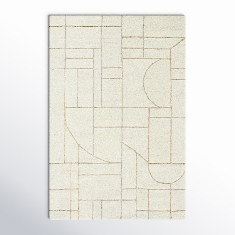 Lorette Hand Tufted Wool Indoor Rug, Rectangle 2' x 3'