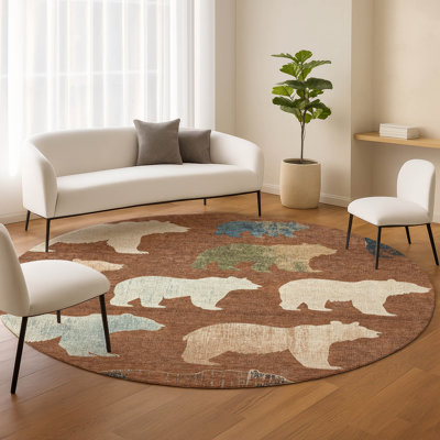 Tapis intérieur / extérieur lavable à la machine Adalaide ACN2338 Lodge