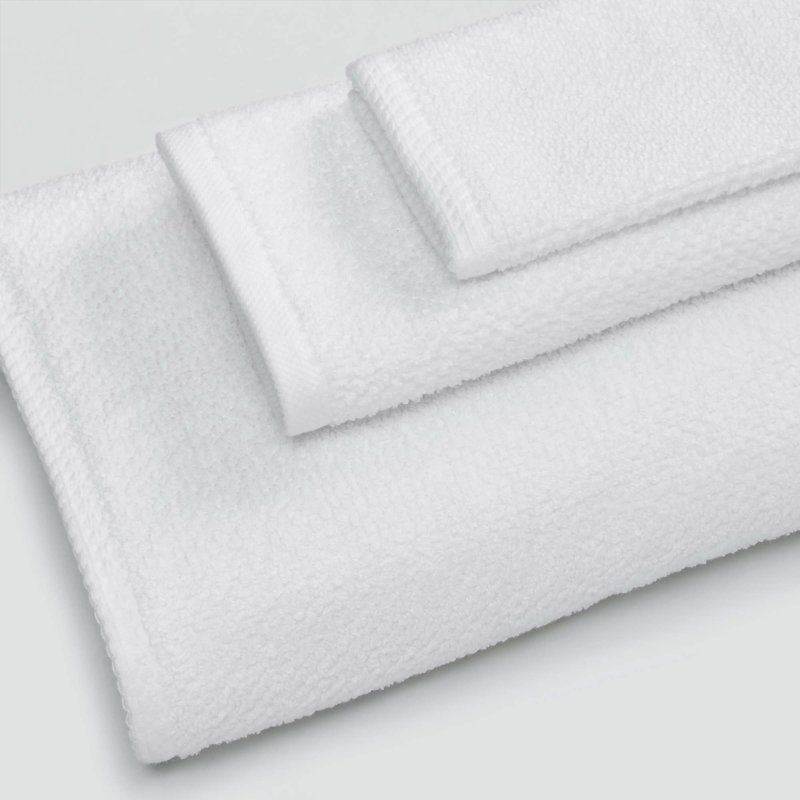 100% Cotton Textured Bath Sheet, Optic White