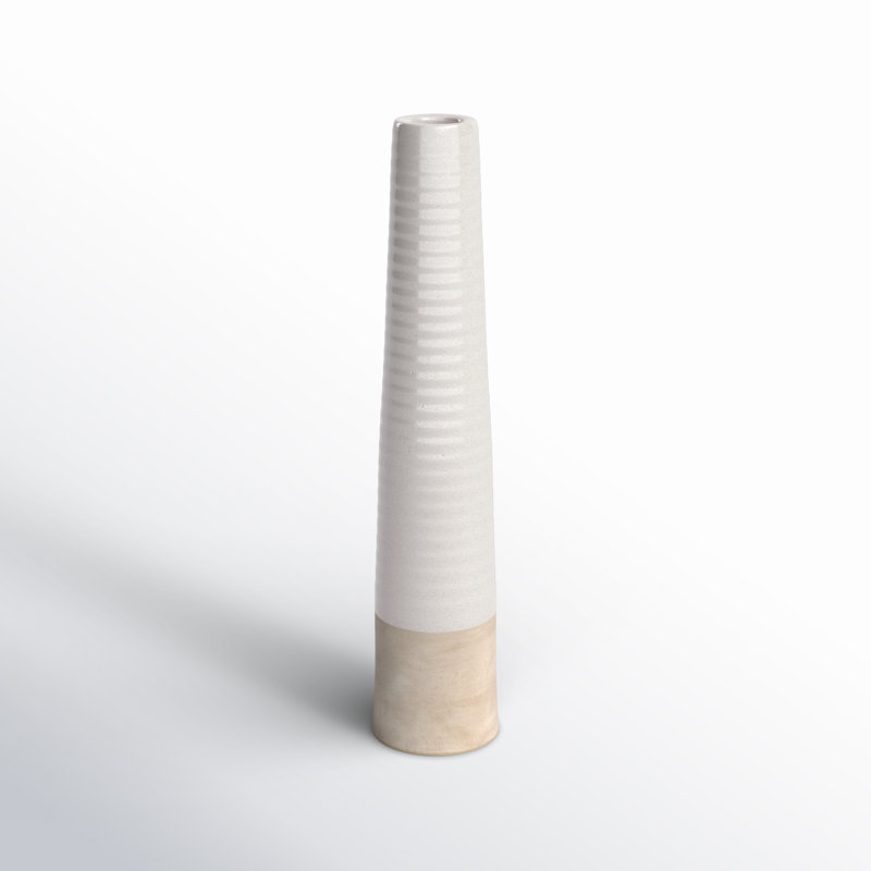 Vase de sol en grès Alvar, H 23,5 po x l 5 po x P 5 po