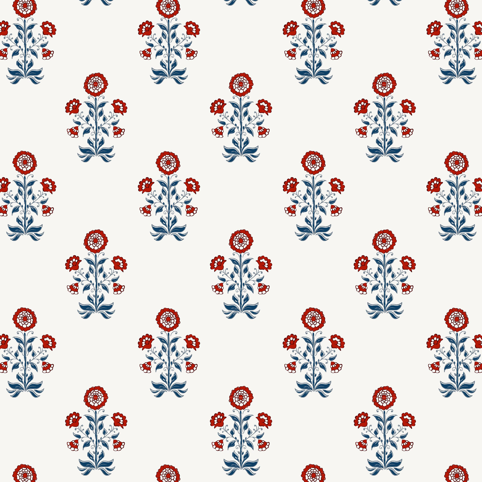 Maggie 57" Bench, Cappy Floral Red