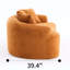 Canapé courbé en éponge à compression complète, causeuse compacte sans assemblage en chenille pour petits espaces et appartements, L 55,1 po-819780095-819780090