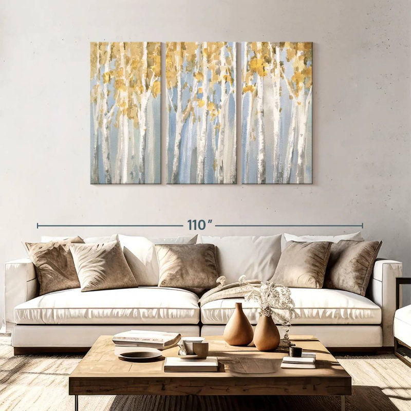 Harnek Fall Golden Birches, 48" H x 74" W