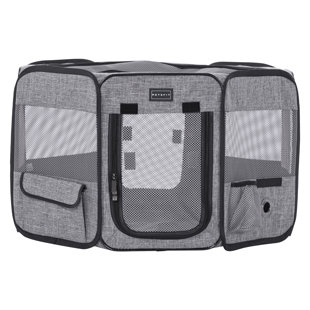Collapsible Soft-Sided Crate with 2 Doors