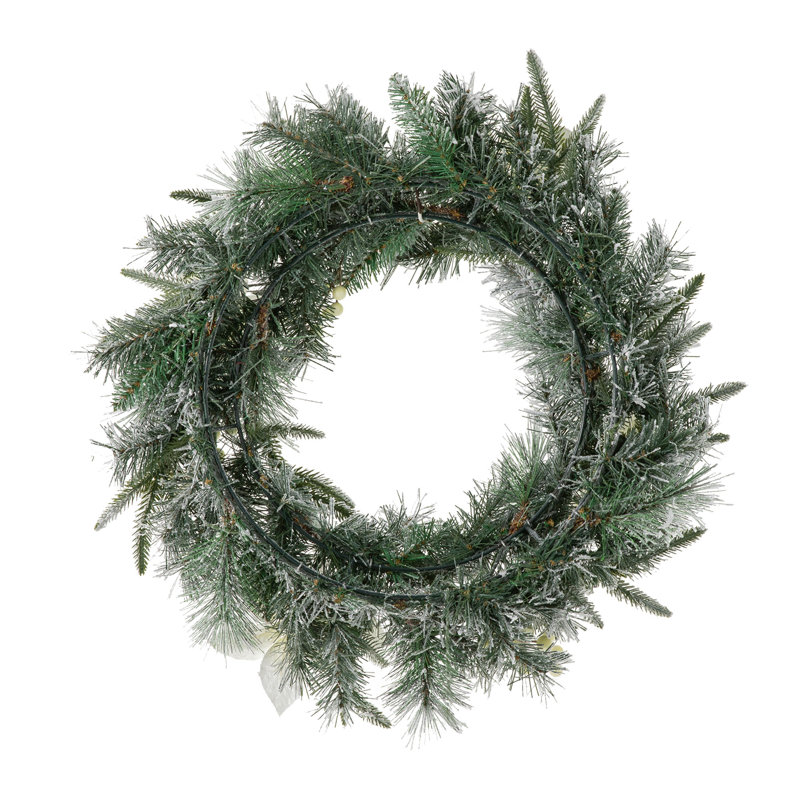 Couronne de Noël éclairée 24 po Heyder