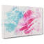 Pink Carnation On Blue - Wrapped Canvas-56659766