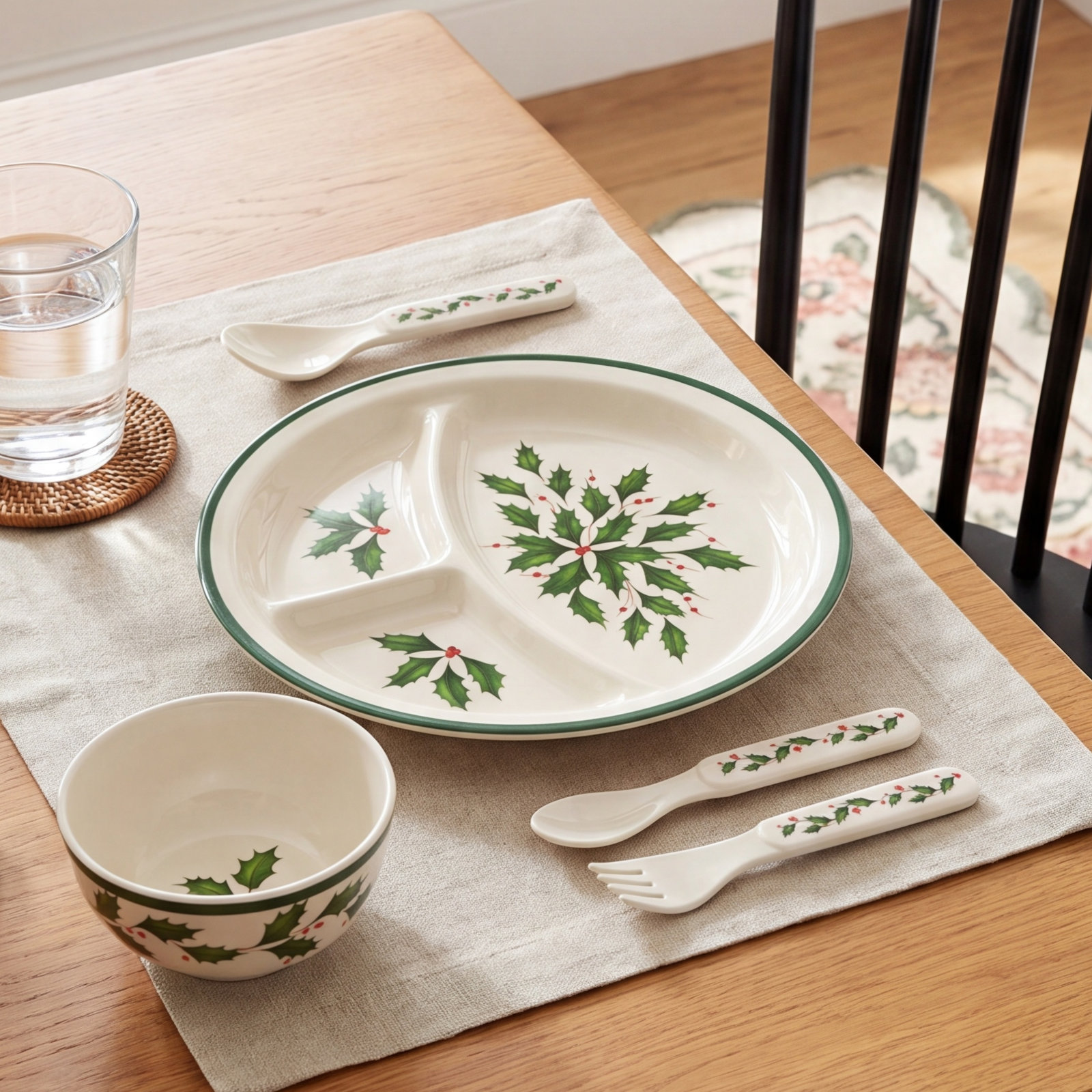 Holiday Melamine Dinnerware Set