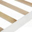 Cadre de lit simple avec support en lattes de bois, tête de lit Pied de lit (blanc - L 80 po x l 42 po x H 43 po, aucun sommier requis, solide et durable)