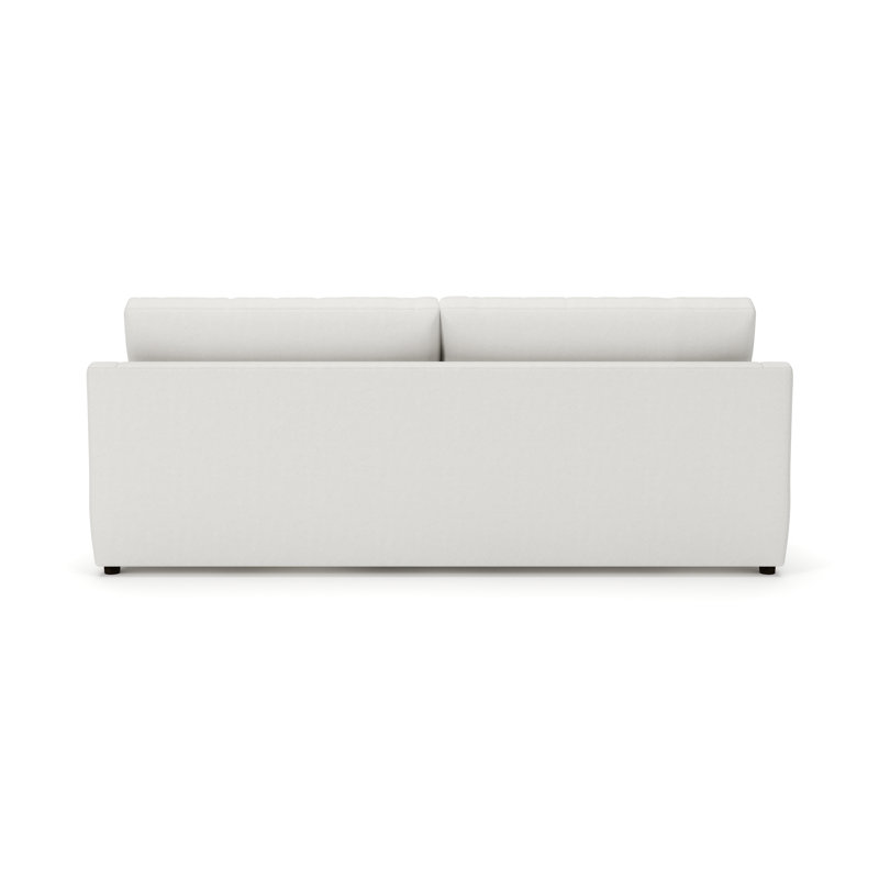 Essex 90" Upholstered Sofa, Macarena Beige Basketweave