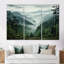Mystic Wilderness Pine Forest In Canada III - ensemble de décoration murale forêt-400544430-400544428